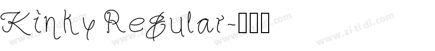 Kinky Regular字体转换